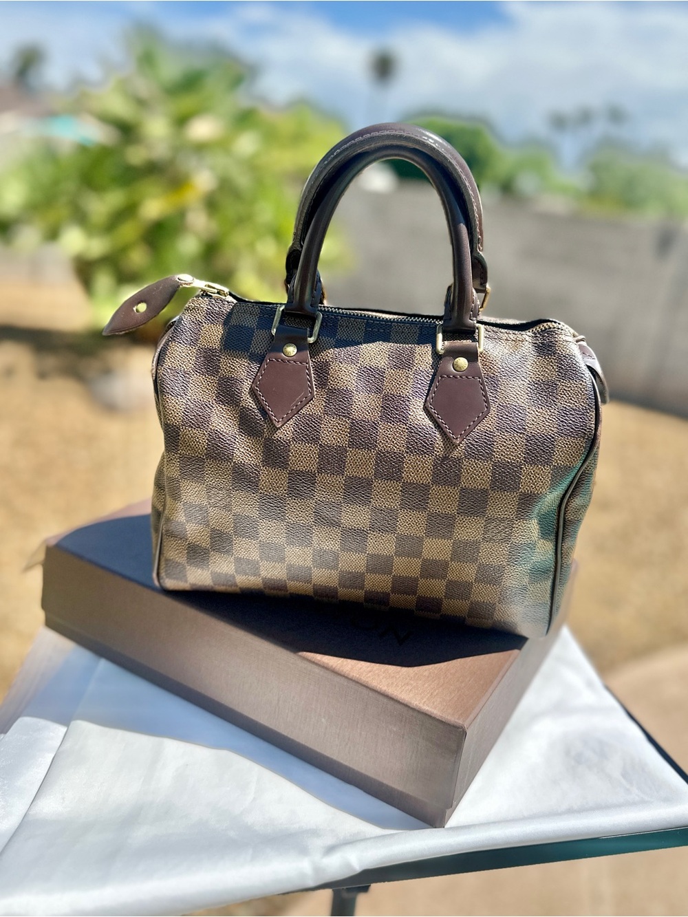 ❌SOLD❌LOUIS VUITTON Speedy 25 Damier Ebene Made in USA 2007